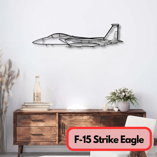 Décoration murale métal F 15 Strike Eagle